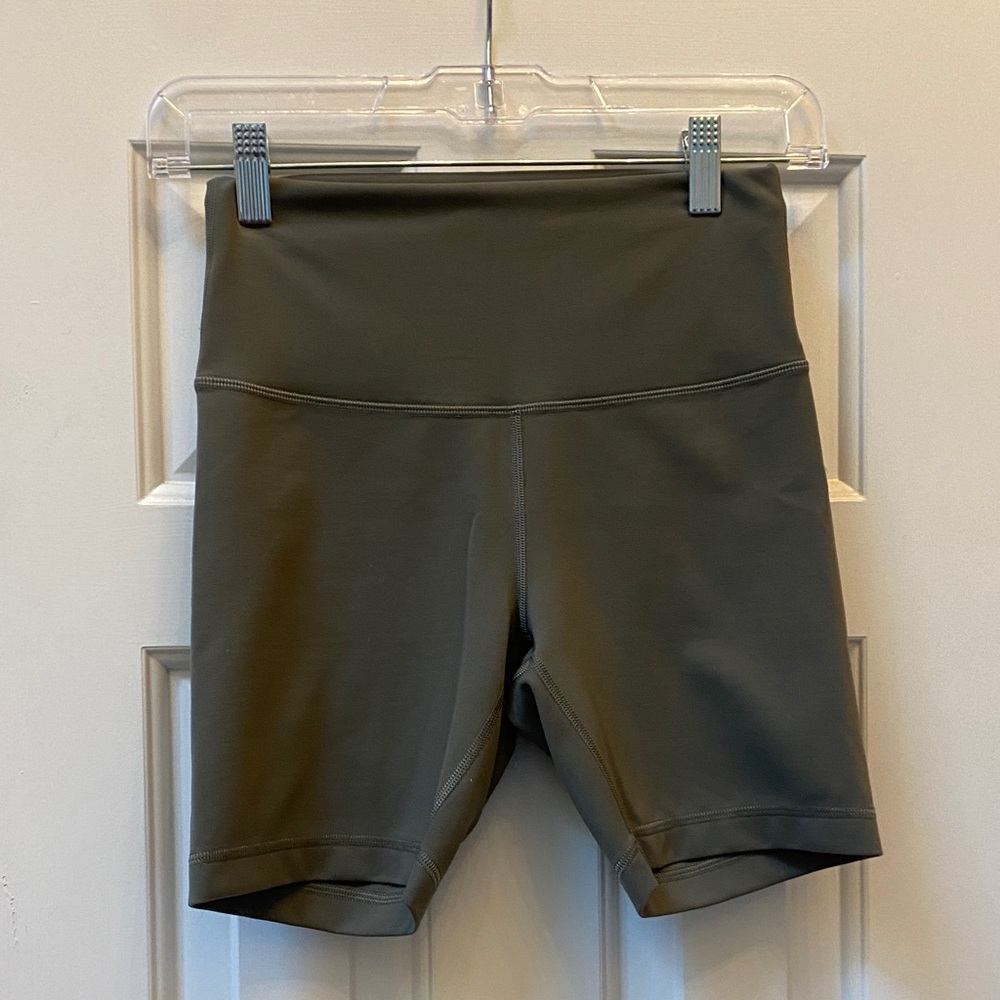 Lululemon Athletica Olive Bike Shorts
